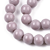 Opaque Solid Color Glass Beads Strands LS-GLAA-T032-P6mm-07-2