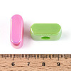 UV Plating Opaque Acrylic European Beads OACR-M027-03I-4