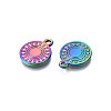 Rainbow Color Alloy Pendants PALLOY-N156-222-3