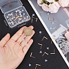 40Pcs Brass Stud Earring Findings KK-BBC0005-21G-3