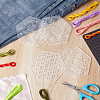 1Set Acrylic Embroidery Template AJEW-BC0007-79B-5