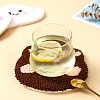 DIY Coaster Punch Embroidery Beginner Kits PW-WG77434-02-2