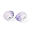 Handmade Porcelain Crackle Beads PORC-Q006-12B-2