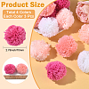 12Pcs 4 Colors Woolen Yarn Pom Pom Ball DIY-SC0031-40-2