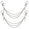 4Pcs Zinc Alloy Decorative Shoe Chain FIND-GO0003-81-1