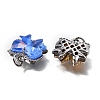 Brass Micro Pave Cubic Zirconia Charms KK-Q043-02P-2