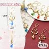 20Pcs 10 Colors Copper Wire Pendants PALLOY-CJ00142-2