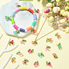 50Pcs 5 Colors Glass Charms FIND-CJ0001-15-6