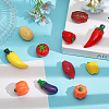 24Pcs 12 Style EPMC Resin Mini Imitation Vegetables Decoration MIMO-FG0001-01-5