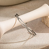 304 Stainless Steel Cuff Bangles for Women BJEW-H635-02P-1