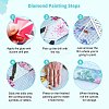 DIY 5D Pedestrians in the Rain Pattern Canvas Diamond Painting Kits DIY-C021-13-6