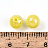 Electroplate Pearlized Glass Pearl Beads EGLA-T021-14B-09-3