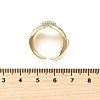 Brass Micro Pave Cubic Zirconia Cuff Rings RJEW-V007-03GP-5