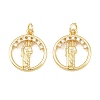 Religion Brass Micro Pave Clear Cubic Zirconia Pendants CU-CBA9482-01G-12-1