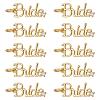 10Pcs Brass Micro Pave Cubic Zirconia Pendants KK-PH0014-23G-1