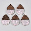 Epoxy Resin & Walnut Wood Pendants RESI-T057-11A-1