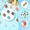 12Pcs 12 Colors Handmade Lampwork Beads LAMP-CJ0002-46-3