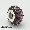 Resin Rhinestone European Beads GPDL-C004-09S-2