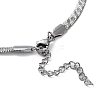 304 Stainless Steel Herringbone Chain Necklaces NJEW-P282-04P-4