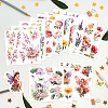 12 Sheets 12 Style PVC Stickers DIY-WH0570-005-3