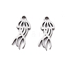 201 Stainless Steel Charms STAS-V001-09-1
