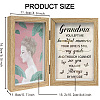 Word Memorial Grandma Wood Picture Frames Box AJEW-FG0004-02D-2