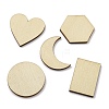 100Pcs Unfinished Wood Pendants WOOD-XCP0001-90-1