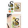 Flower Letter S Carbon Steel Cutting Dies Stencils DIY-WH0309-2371-8