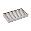 6-Slot Rectangle Velvet Wedding Ring Storage Display Trays AJEW-WH0471-129A-01-2