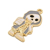 Halloween Alloy Enamel Pendants ENAM-H045-01G-09-2