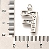 Brass Micro Pave Clear Cubic Zirconia Pendants KK-G521-01P-F-3