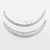 Tibetan Style Curved Alloy Chandelier Components Links PALLOY-J659-28AS-2