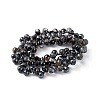 Transparent Electroplate Glass Beads Strands EGLA-F152-HP01-2