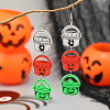 Exaggerated Acrylic Halloween Pumpkin Dangle Earrings XK1358-1