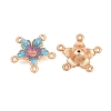 Alloy Enamel Chandelier Component Links AL-CBA8479-12KCG-01-2