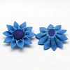 Handmade Polymer Clay 3D Flower Sunflower Beads X-CLAY-Q207-30mm-M-2