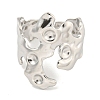 Tarnish Resistant 304 Stainless Steel Cuff Finger Ring Components STAS-P365-29P-2