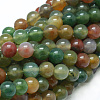 Natural Indian Agate Bead Strands G-J358-02-6mm-1