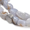 Natural Blue Lace Agate Beads Strands G-P497-01E-71-4