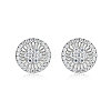 925 Sterling Silver Pave Moissanite Stud Earrings for Women MB9290-5
