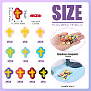 20Pcs 10 Colors Glass Beads Enamel Beads BLOW-TA0001-07A-5