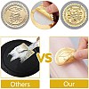 34 Sheets Teacher Self Adhesive Gold Foil Embossed Stickers DIY-WH0509-039-3