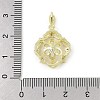 Brass Micro Pave Clear Cubic Zirconia European Dangle Charms Bails KK-K297-58G-3