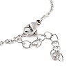 Non-Tarnish Stainless Steel Cable Chain Link Bracelets for Women Men STAS-Z061-01P-06-3