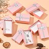 Valentines Day Wife Gifts Packages Cardboard Jewelry Set Boxes with Bowknot and Sponge Inside X1-CBOX-R013-4-5