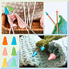 BENECREAT 84Pcs 6 Style Rubber Knitting Needle Point Protectors DIY-BC0012-04-5