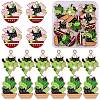 18Pcs 3 Styles Alloy Enamel Pendant Cute Potted Little Black Cat Necklace Pendant DIY Jewelry Accessories JX812A-1