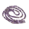 Faceted Natural Amethyst Beads Strands G-RM250101-E21-4