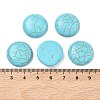 Craft Findings Dyed Synthetic Turquoise Flat Back Dome Cabochons LS-X-TURQ-S266-20mm-01-2