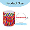 2 Rolls Multi-Color Decorative Nylon Twisted Cord NWIR-TADJ0001-04C-2